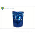 Customized Plain Stand Up Pouches , Aluminum Foil Bag With Tear Notch